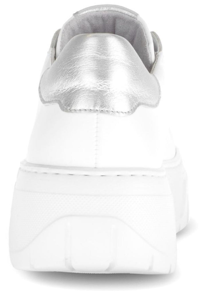 Gabor Sneaker Leder Weiß/Silber