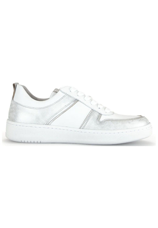 Gabor Sneaker Leder Weiß/Silber