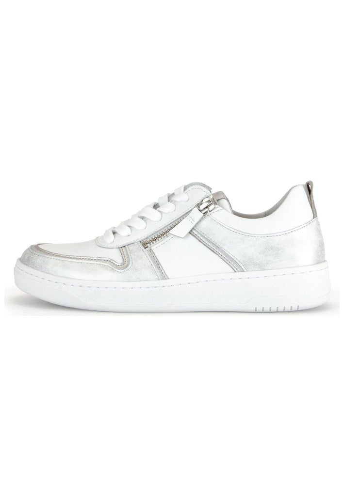 Gabor Sneaker Leder Weiß/Silber