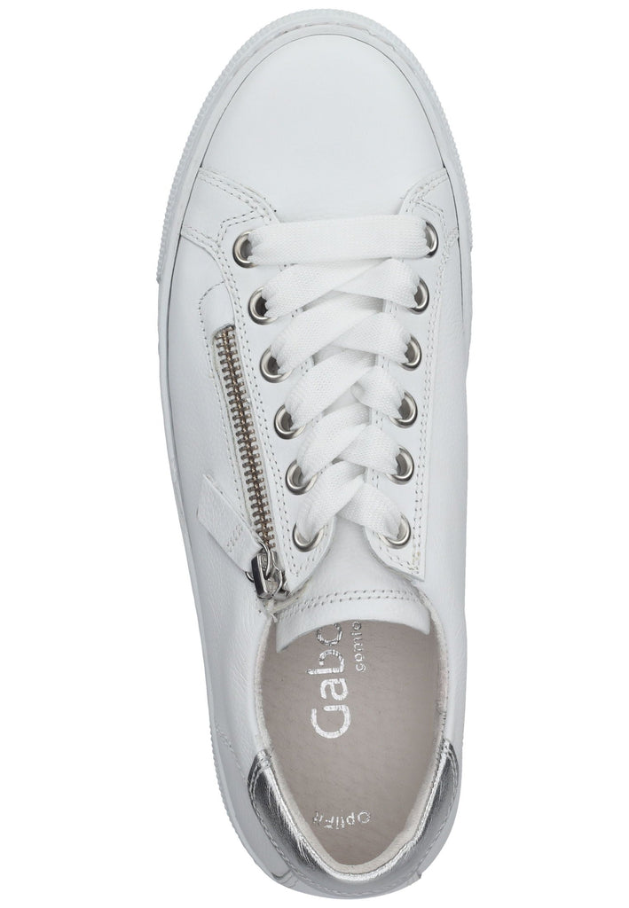 Gabor Sneaker Leder Weiß/Silber