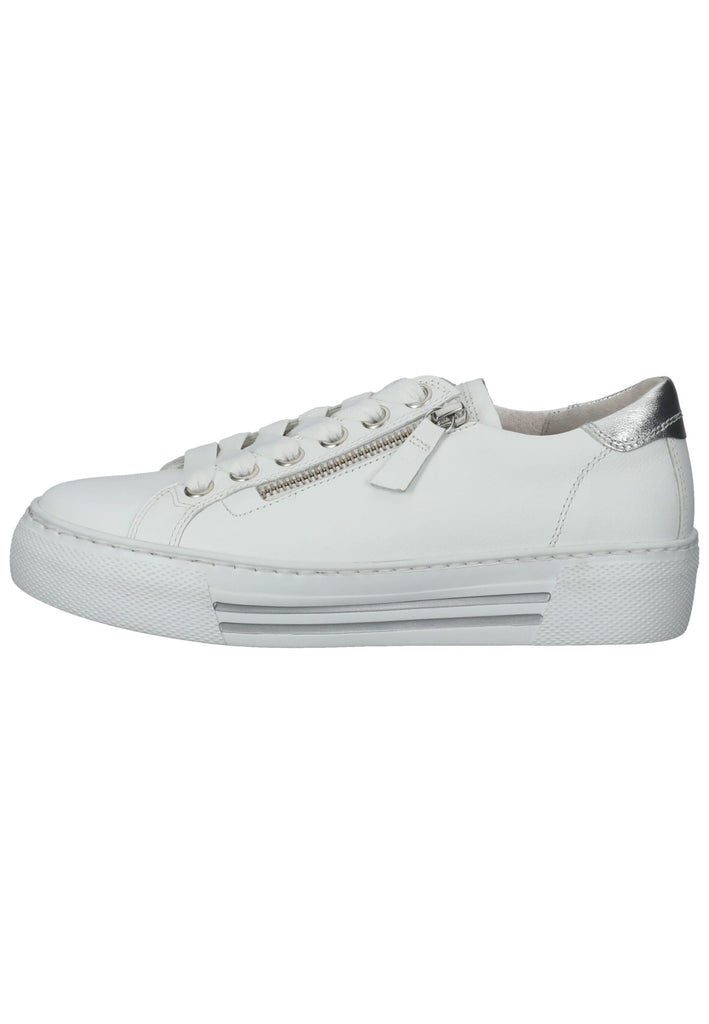 Gabor Sneaker Leder Weiß/Silber