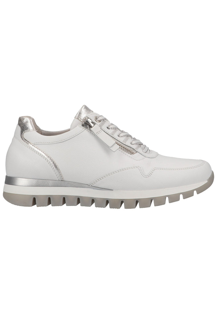 Gabor Sneaker Leder Weiß/Silber