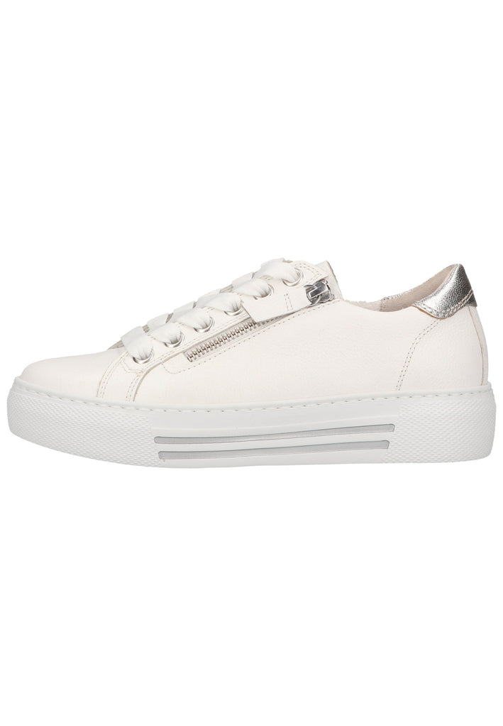 Gabor Sneaker Leder Weiß/Silber
