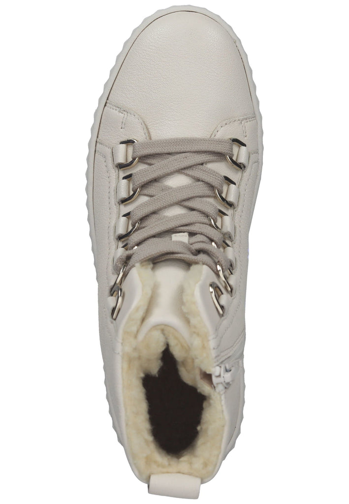 Gabor Sneaker Nappaleder Creme Warmfutter