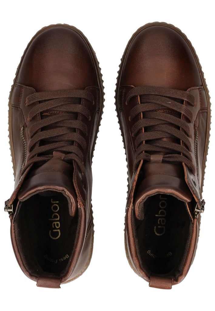 Gabor Sneaker Nappaleder Mittelbraun