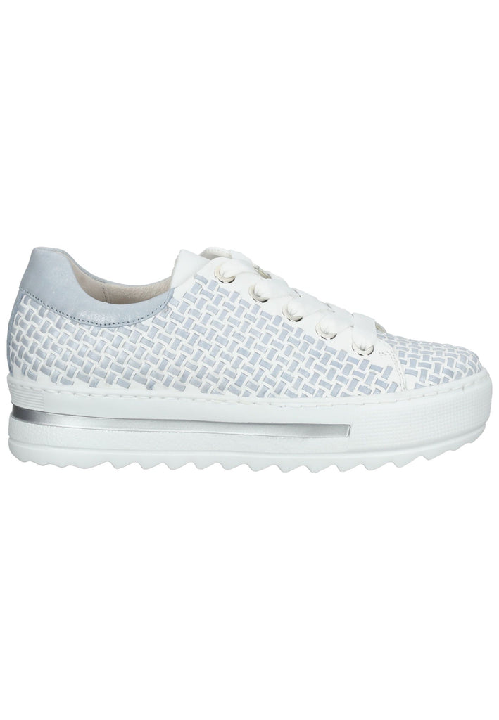 Gabor Sneaker Nappaleder Weiß/Blau