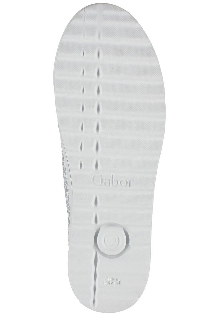 Gabor Sneaker Nappaleder Weiß/Blau