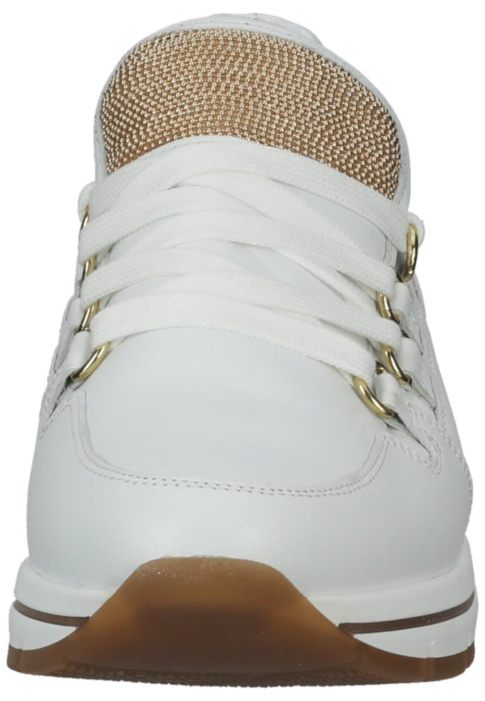 Gabor Sneaker Nappaleder Weiß/Gold