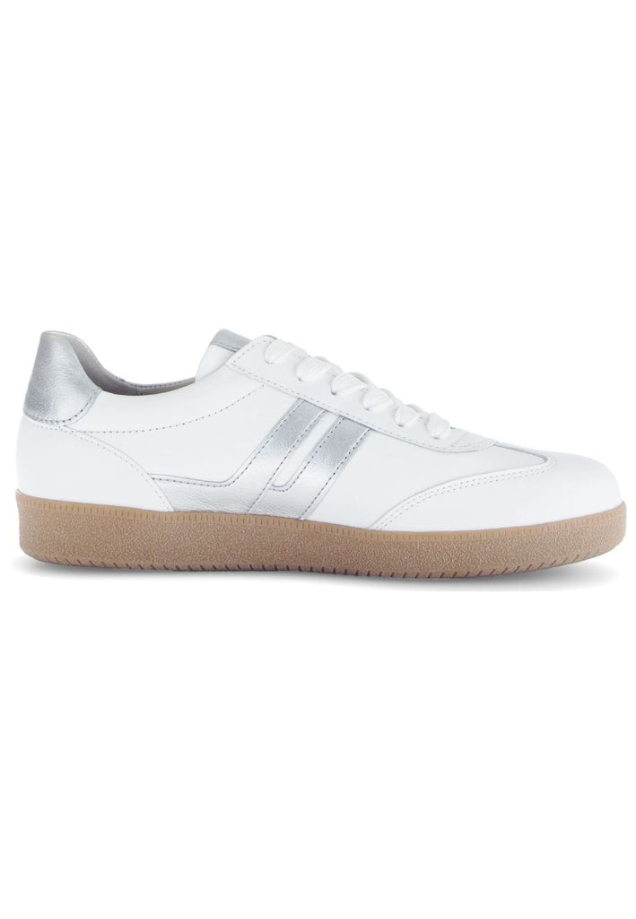 Gabor Sneaker Nappaleder Weiß/Silber