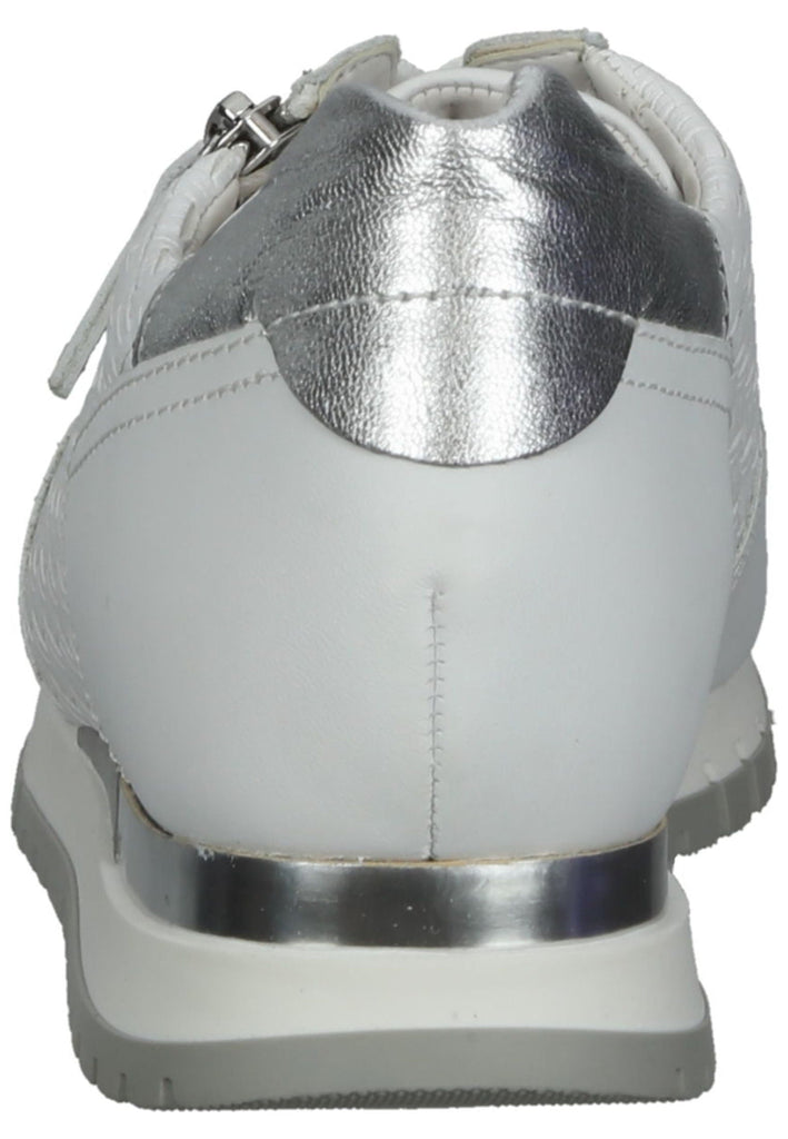 Gabor Sneaker Nappaleder Weiß/Silber