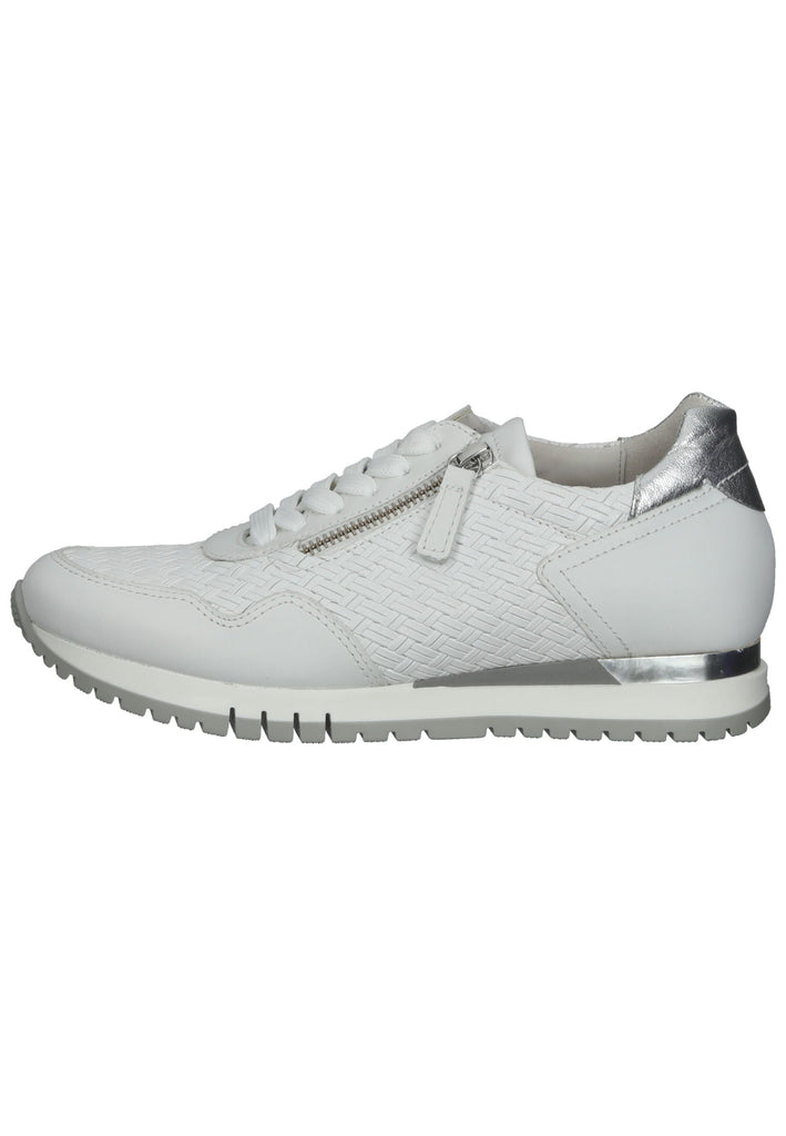 Gabor Sneaker Nappaleder Weiß/Silber