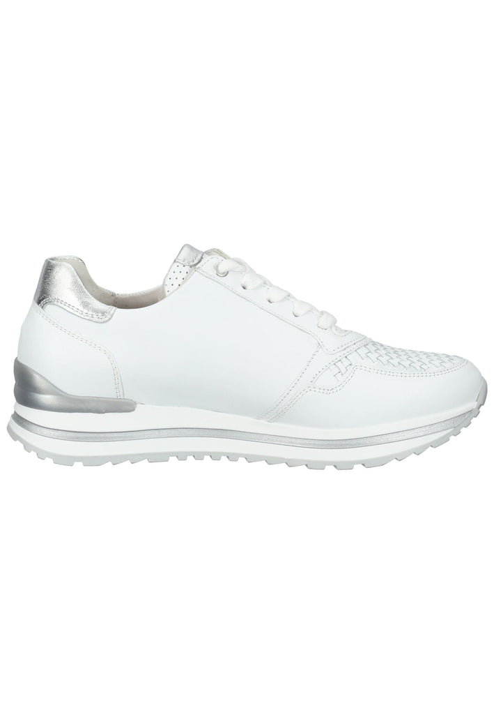 Gabor Sneaker Nappaleder Weiß/Silber