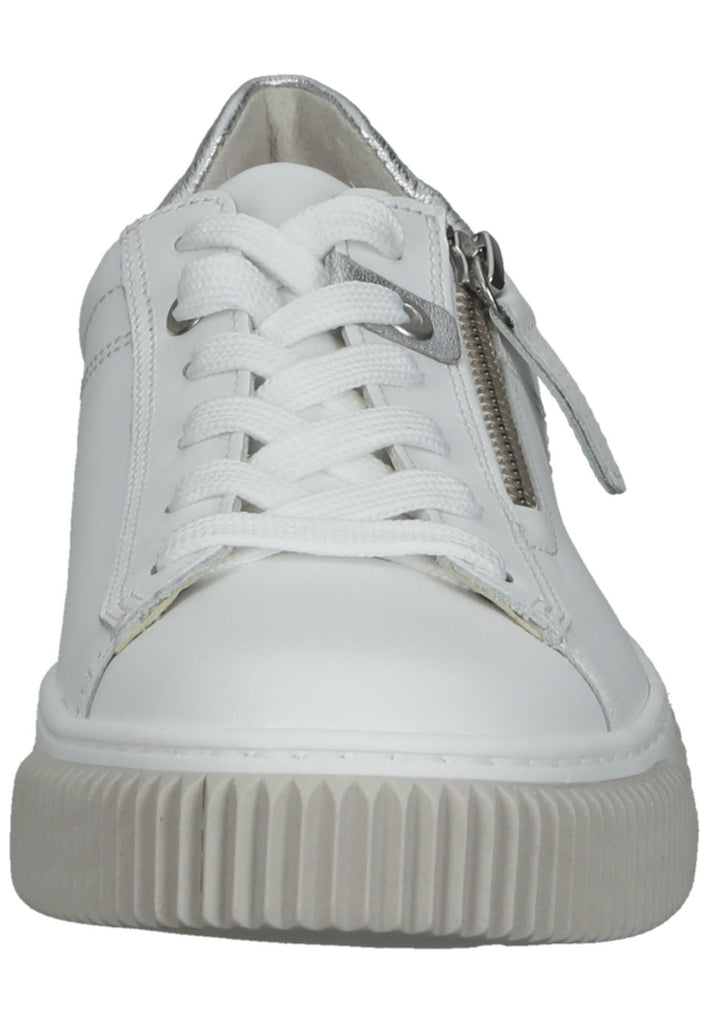 Gabor Sneaker Nappaleder Weiß/Silber