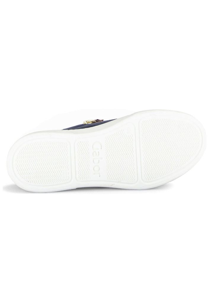 Gabor Sneaker Nubukleder/Textil Blau/Gold