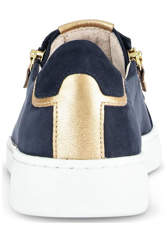 Gabor Sneaker Nubukleder/Textil Blau/Gold