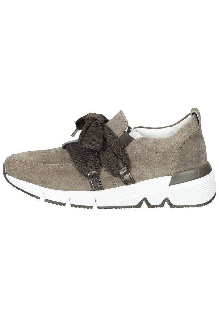 Gabor Sneaker Veloursleder Braun/Silber
