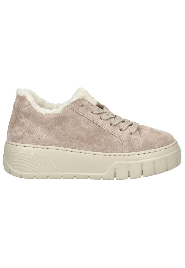 Gabor Sneaker Veloursleder Dunkelbeige Warmfutter