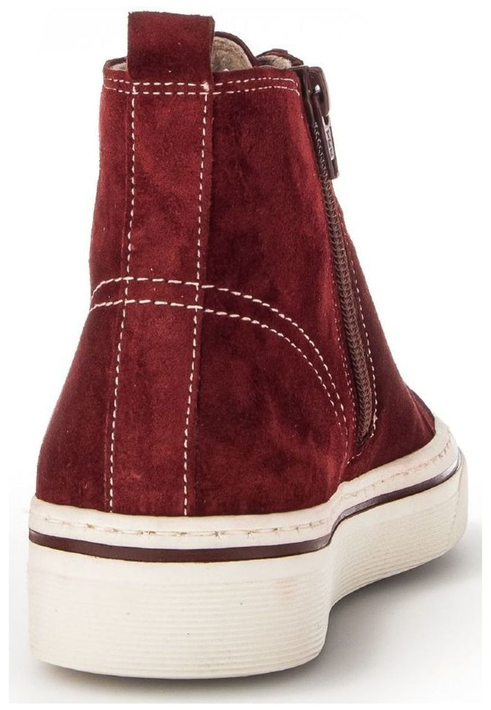 Gabor Sneaker Veloursleder Dunkelrot