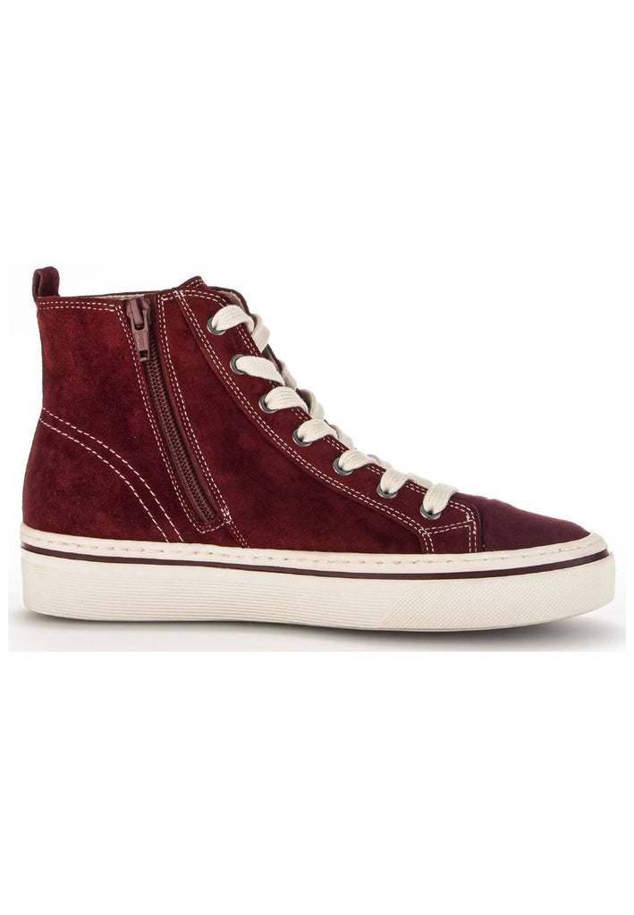 Gabor Sneaker Veloursleder Dunkelrot