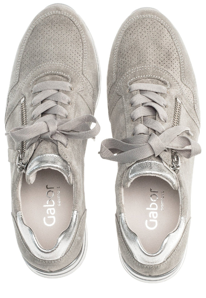Gabor Sneaker Veloursleder Grau