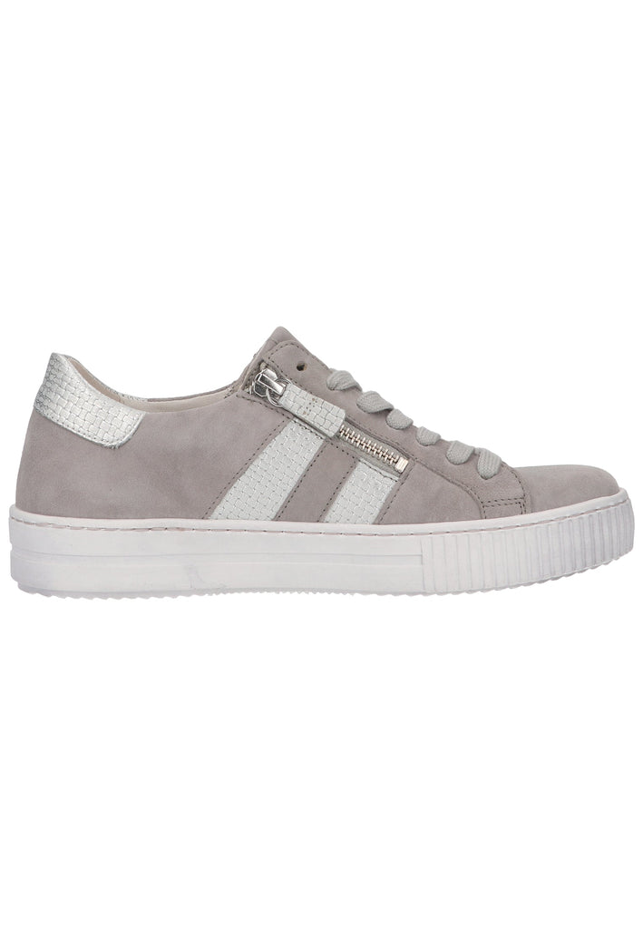 Gabor Sneaker Veloursleder Grau/Silber