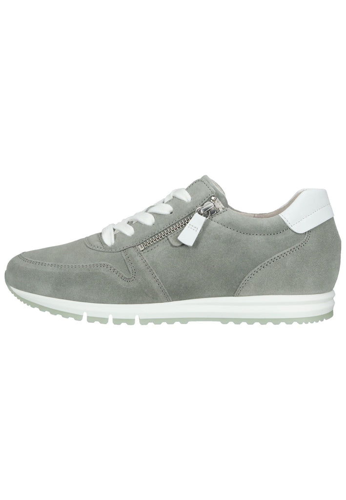 Gabor Sneaker Veloursleder Grau/Weiß