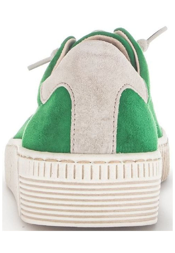 Gabor Sneaker Veloursleder Grün/Beige