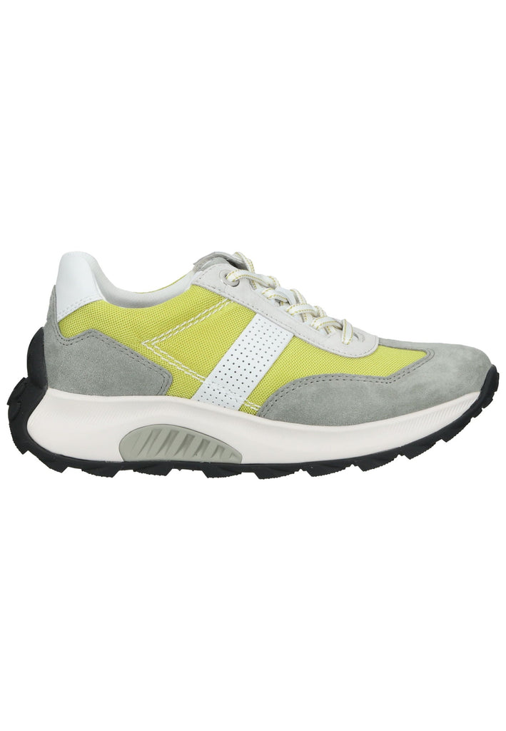 Gabor Sneaker Veloursleder/Mesh Grau/Gelb