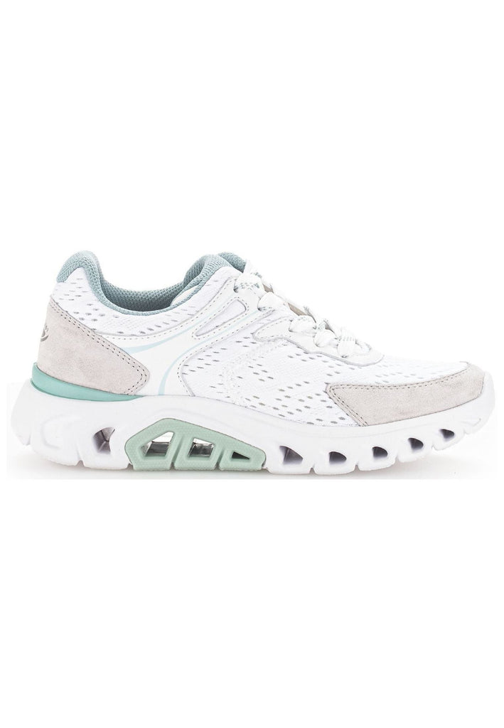 Gabor Sneaker Veloursleder/Mesh Weiß Kombi