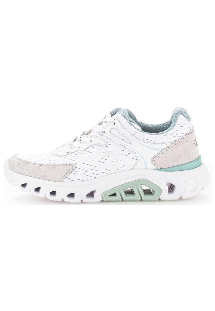 Gabor Sneaker Veloursleder/Mesh Weiß Kombi