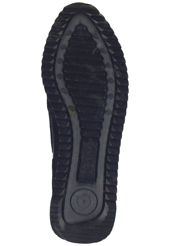 Gabor Sneaker Veloursleder Schwarz/Grau