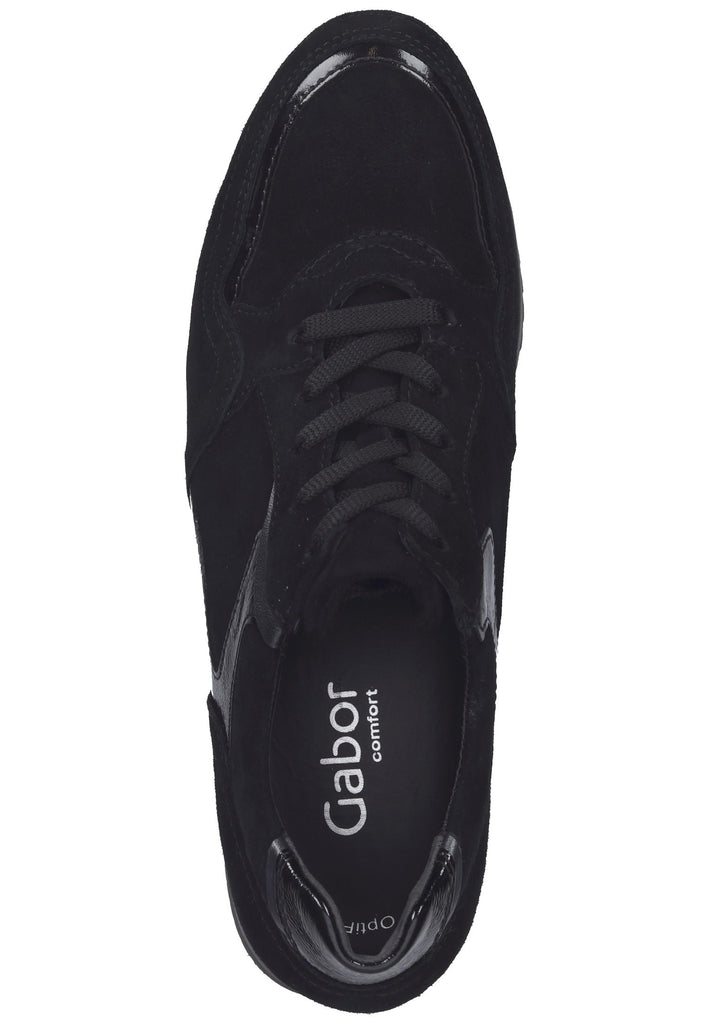 Gabor Sneaker Veloursleder Schwarz/Grau