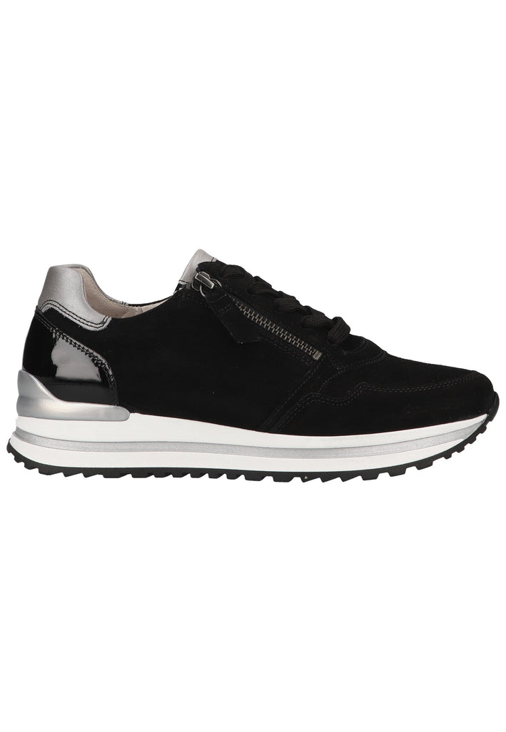 Gabor Sneaker Veloursleder Schwarz/Grau