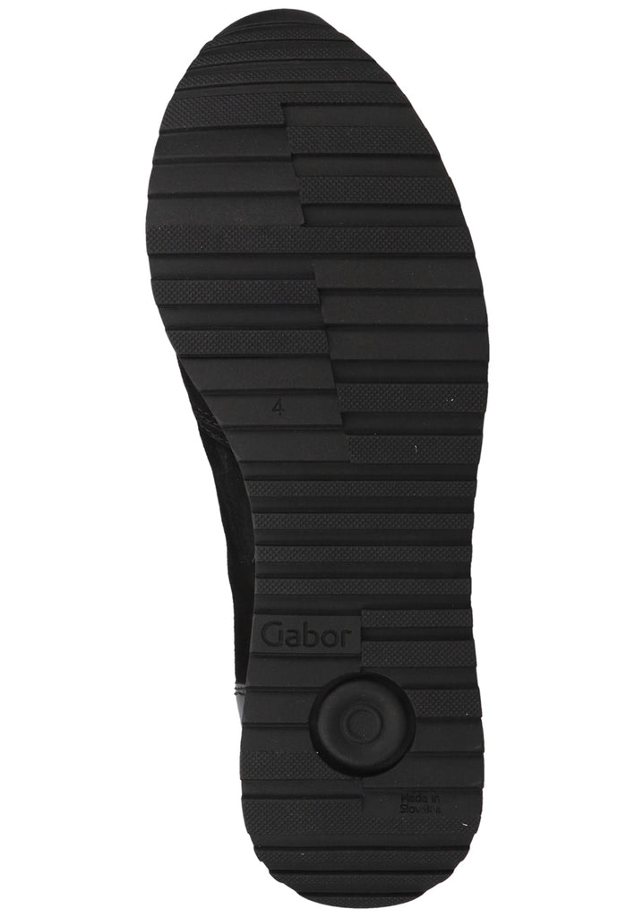 Gabor Sneaker Veloursleder Schwarz/Grau