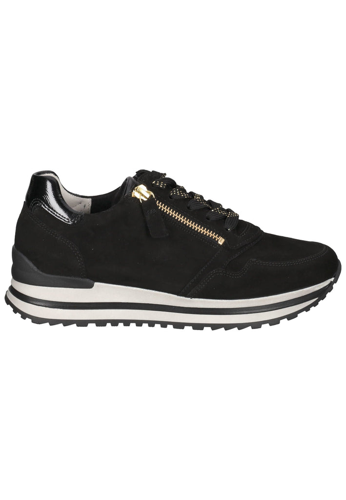 Gabor Sneaker Veloursleder Schwarz Kombi