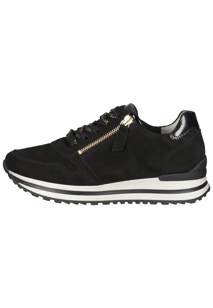 Gabor Sneaker Veloursleder Schwarz Kombi