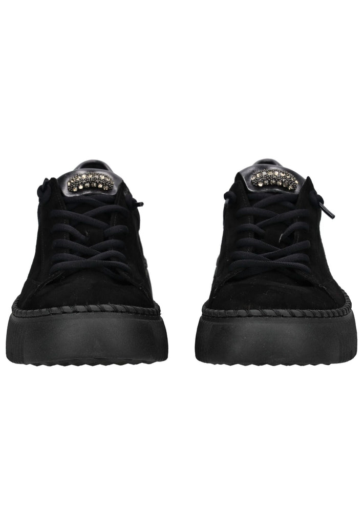 Gabor Sneaker Veloursleder Schwarz/Silber