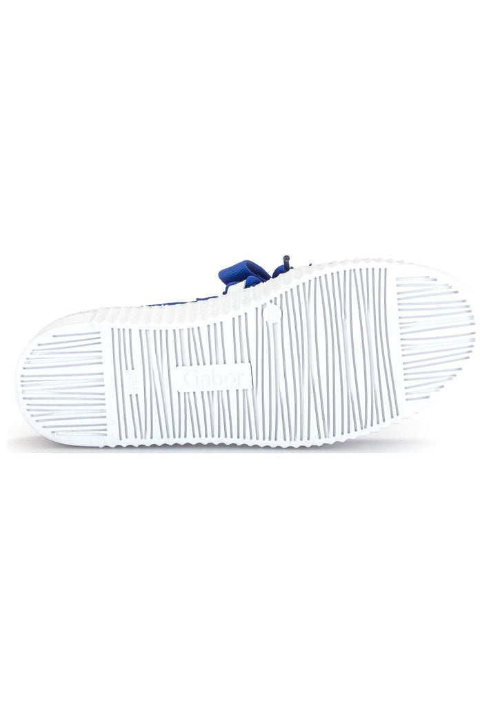 Gabor Sneaker Veloursleder/Textil Blau/Weiß