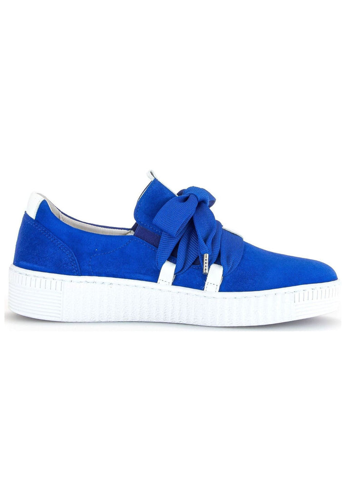 Gabor Sneaker Veloursleder/Textil Blau/Weiß