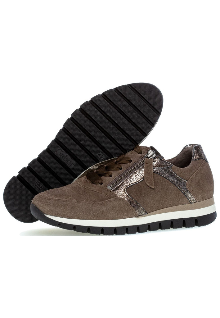 Gabor Sneaker Veloursleder/Textil Braun