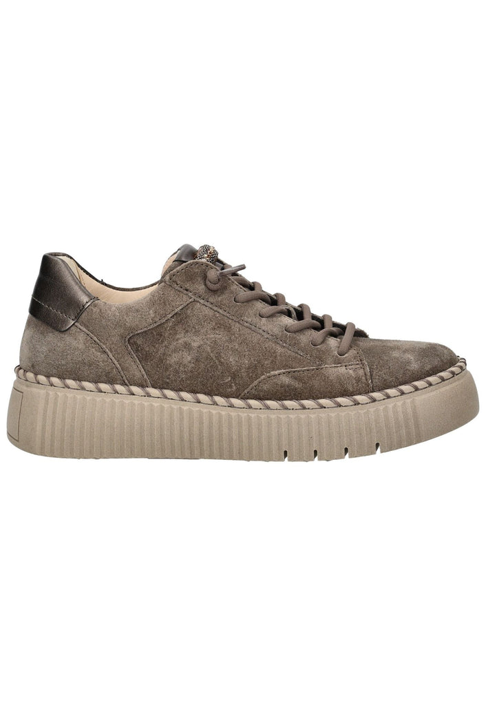 Gabor Sneaker Veloursleder/Textil Braun/Grau