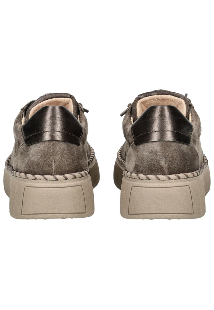 Gabor Sneaker Veloursleder/Textil Braun/Grau