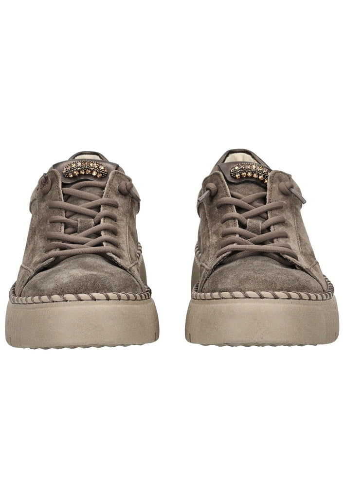 Gabor Sneaker Veloursleder/Textil Braun/Grau