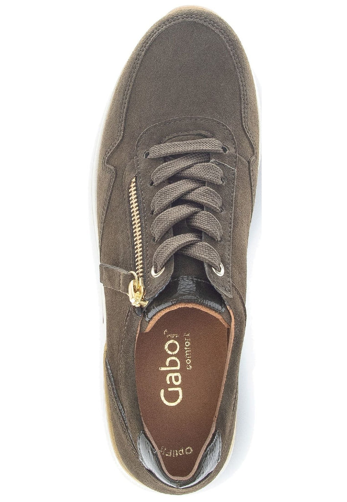Gabor Sneaker Veloursleder/Textil Dunkelgrün