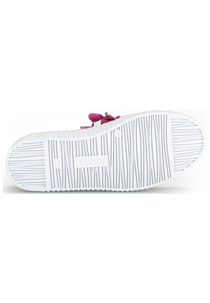 Gabor Sneaker Veloursleder/Textil Pink/Weiß