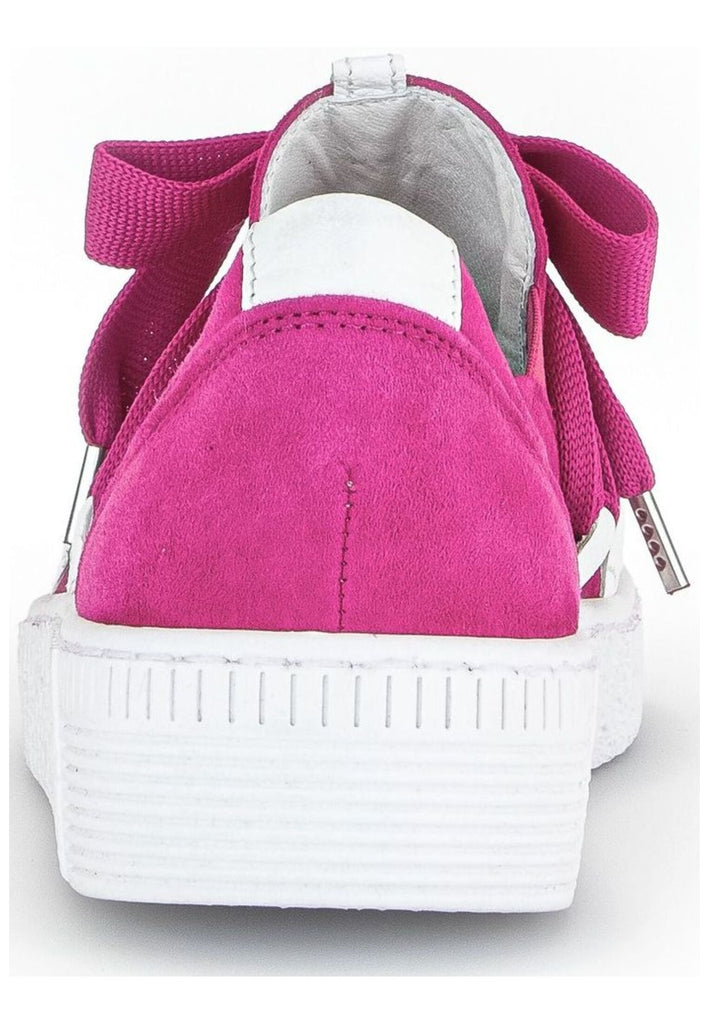 Gabor Sneaker Veloursleder/Textil Pink/Weiß