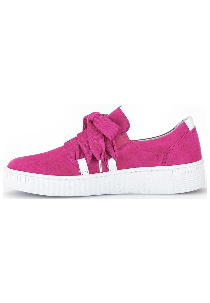 Gabor Sneaker Veloursleder/Textil Pink/Weiß