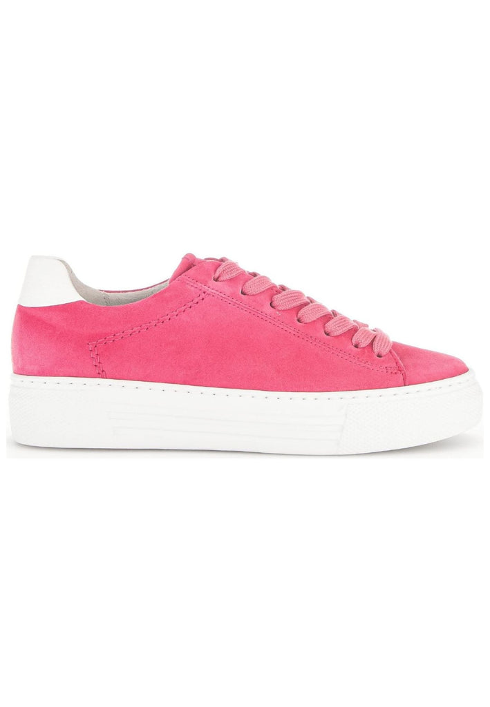 Gabor Sneaker Veloursleder/Textil Pink/Weiß