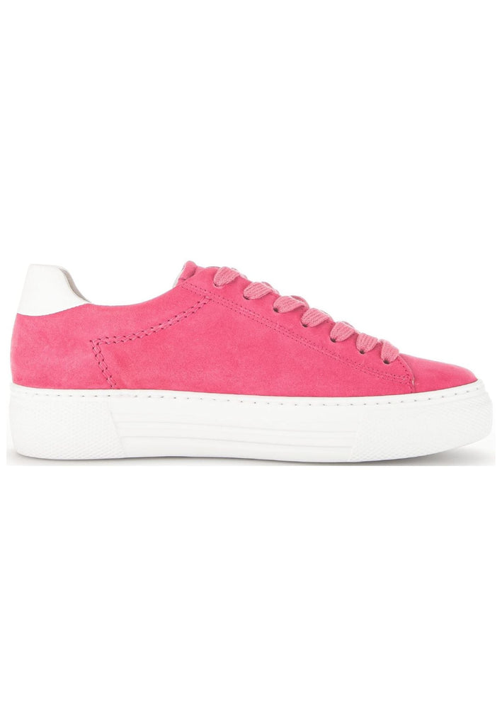 Gabor Sneaker Veloursleder/Textil Pink/Weiß