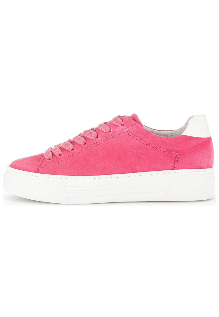 Gabor Sneaker Veloursleder/Textil Pink/Weiß